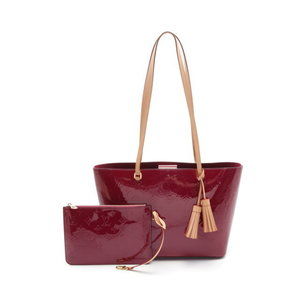 Louis Vuitton Long Beach Tote Bag Leather Vernis Pink